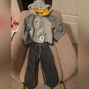 Gerber Kids Gray and Yellow Outfit
